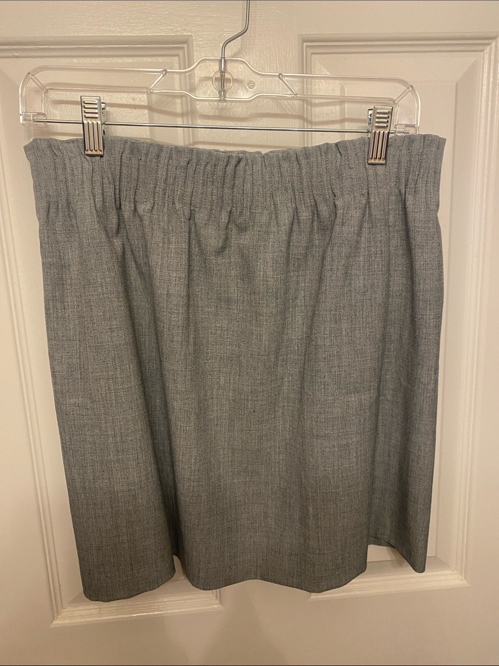Jcrew Classic Gray Elastic Waist Skirt